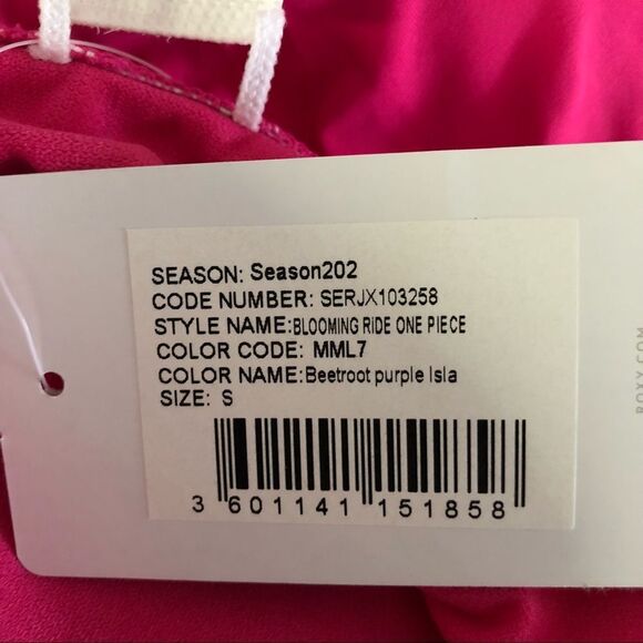 NWT Roxy Blooming Ride One Piece Swimsuit Pink Beach Bikini Size Small - Picture 12 of 12